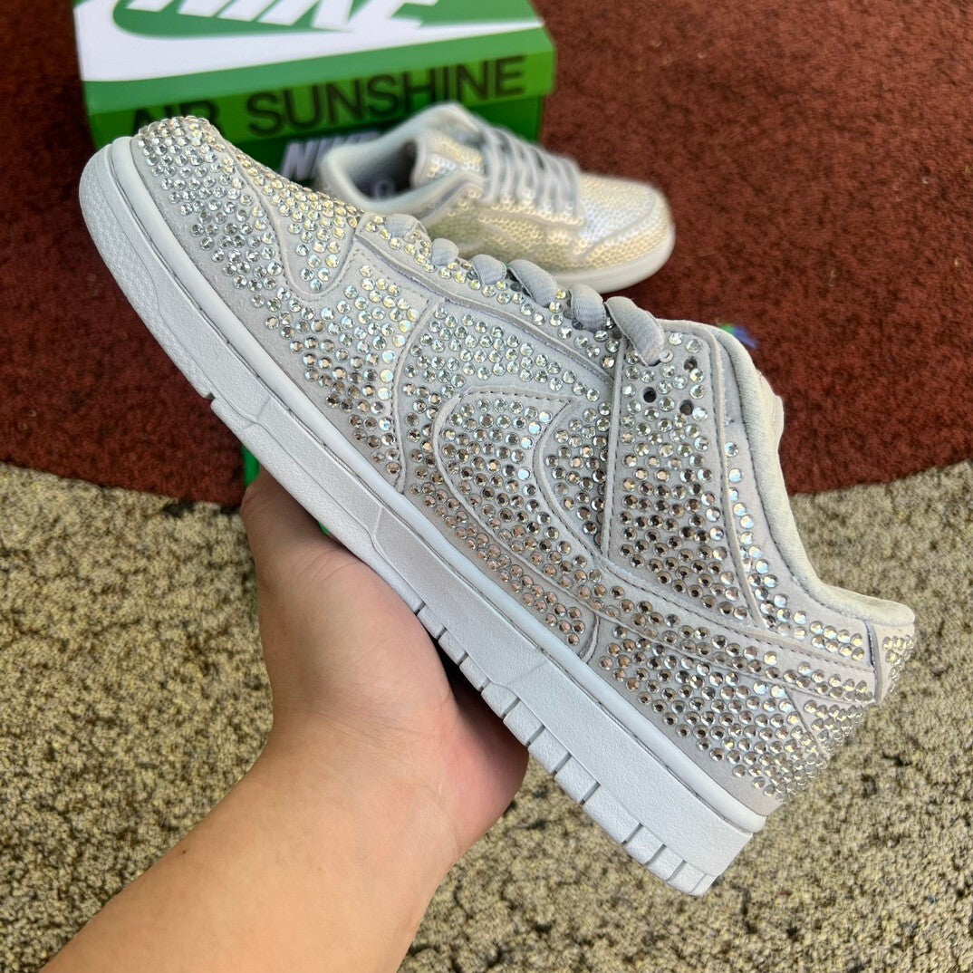 Dunk low X Swarovski "Pure Platinium"